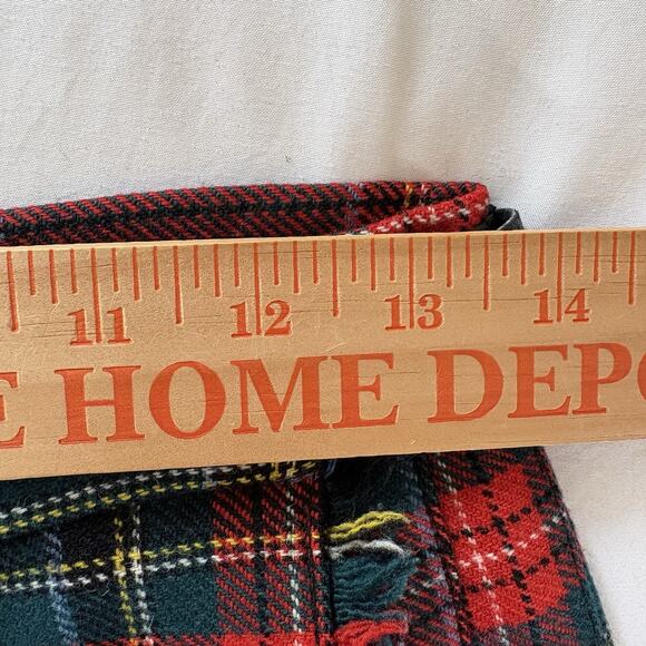 Vtg Laird Portch of Scotland Red Tartan Plaid Wrap Skirt Wool Waist 28 *read* - Picture 12 of 13